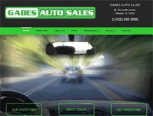 Tablet Screenshot of gabesautos.com